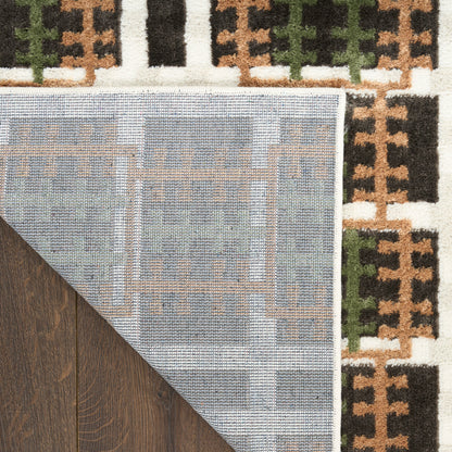 Nourison Home Nordic  Charcoal Multicolor  Contemporary