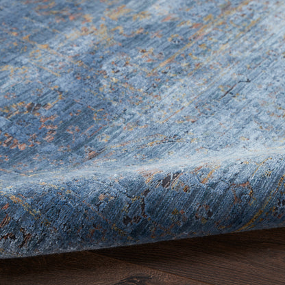 Nourison Home Luxurious  Blue  Traditional