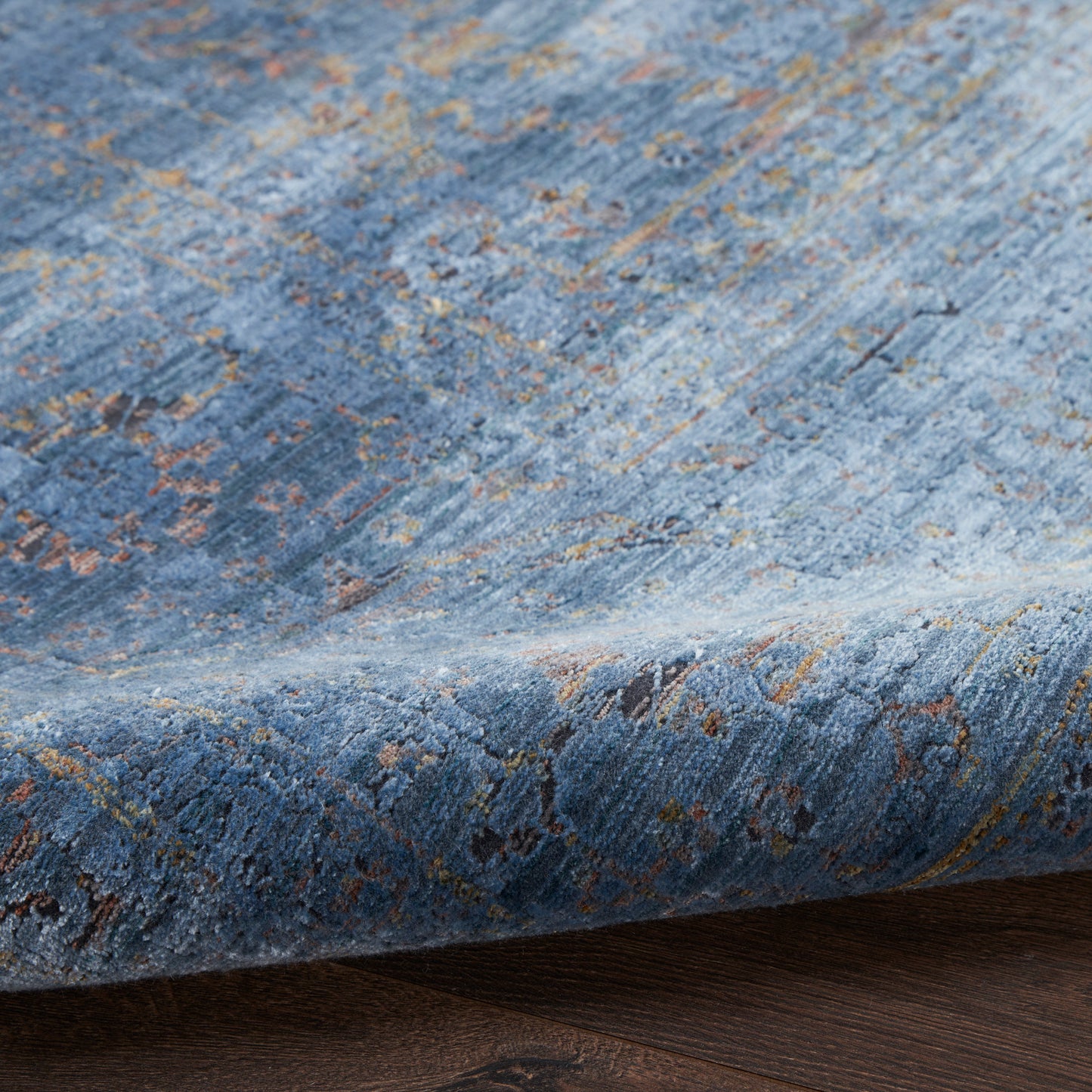 Nourison Home Luxurious  Blue  Traditional