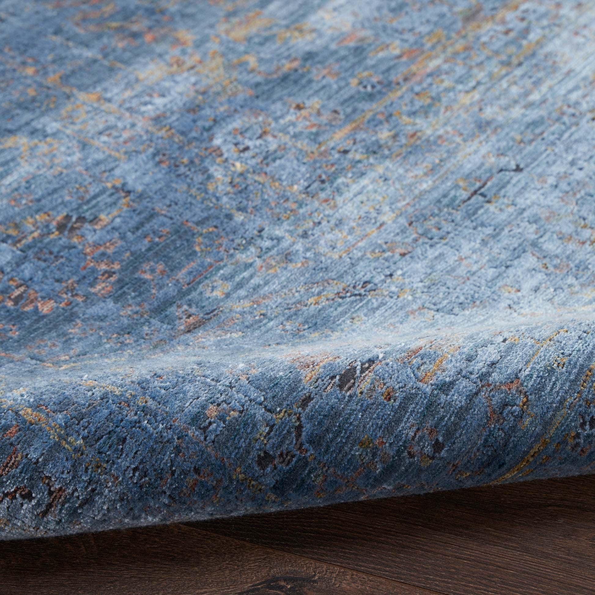 Nourison Home Luxurious  Blue  Traditional