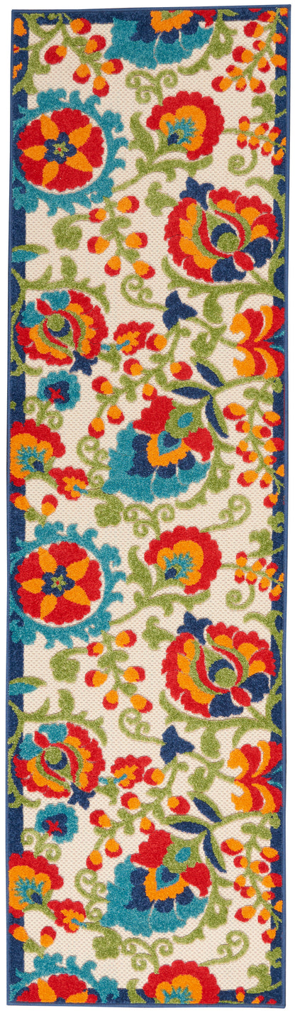 Nourison Home Aloha ALH17 Multicolor Contemporary Power-loomed Rugs