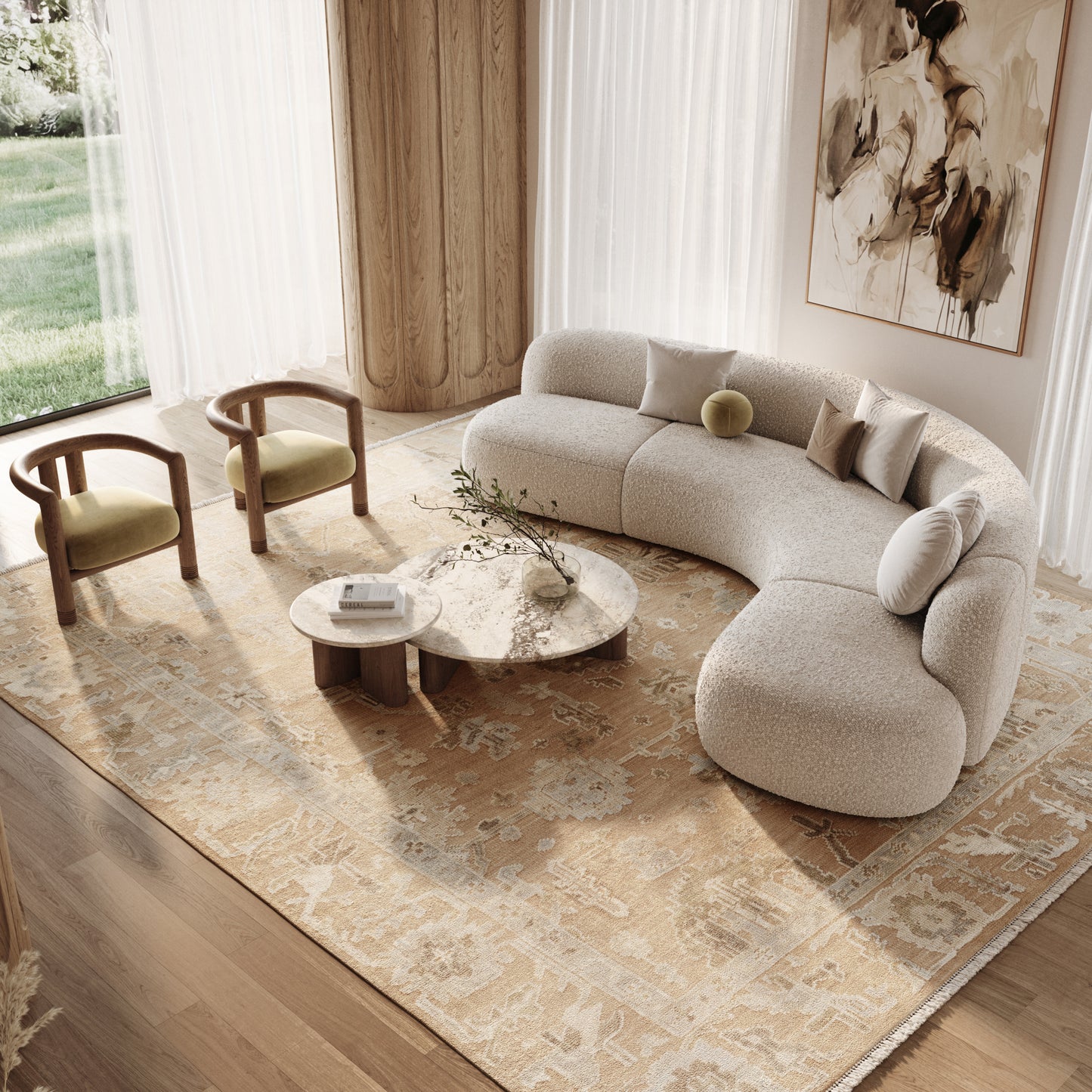 Nourison Home Whispers  Dusty Mauve  Traditional