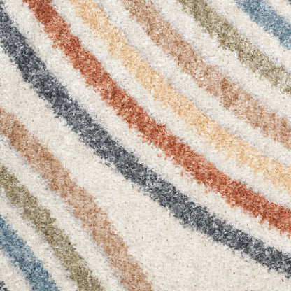 Nourison Home Astra Machine Washable  Ivory Multicolor  Contemporary
