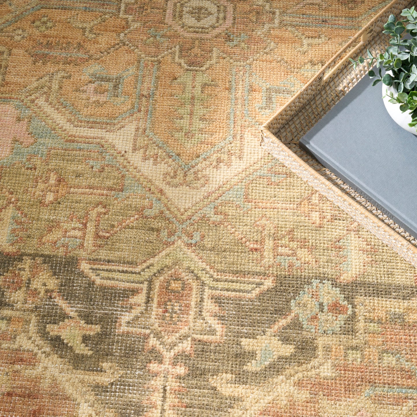 Nourison Home Heritage Vine  Rust  Traditional