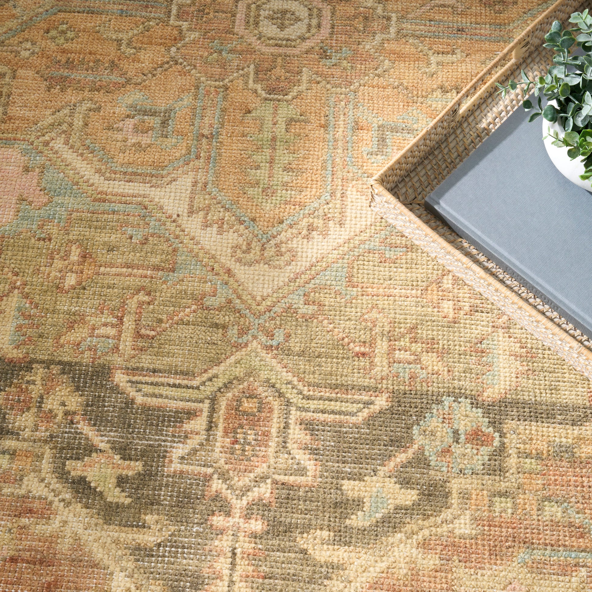 Nourison Home Heritage Vine  Rust  Traditional