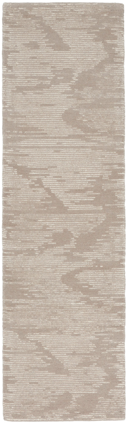 Michael Amini Ma30 Star SMR02 Taupe Ivory Contemporary Hand Tufted Rug