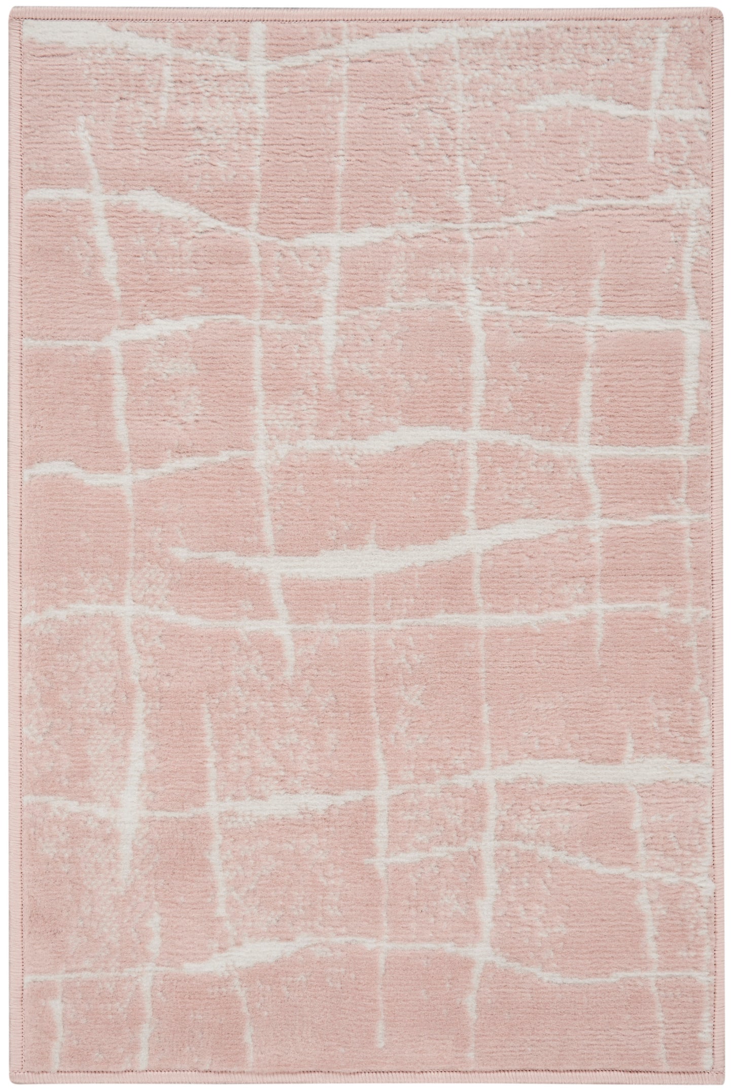 Nourison Home Whimsicle WHS09 Pink Ivory Contemporary Power-loomed Rug