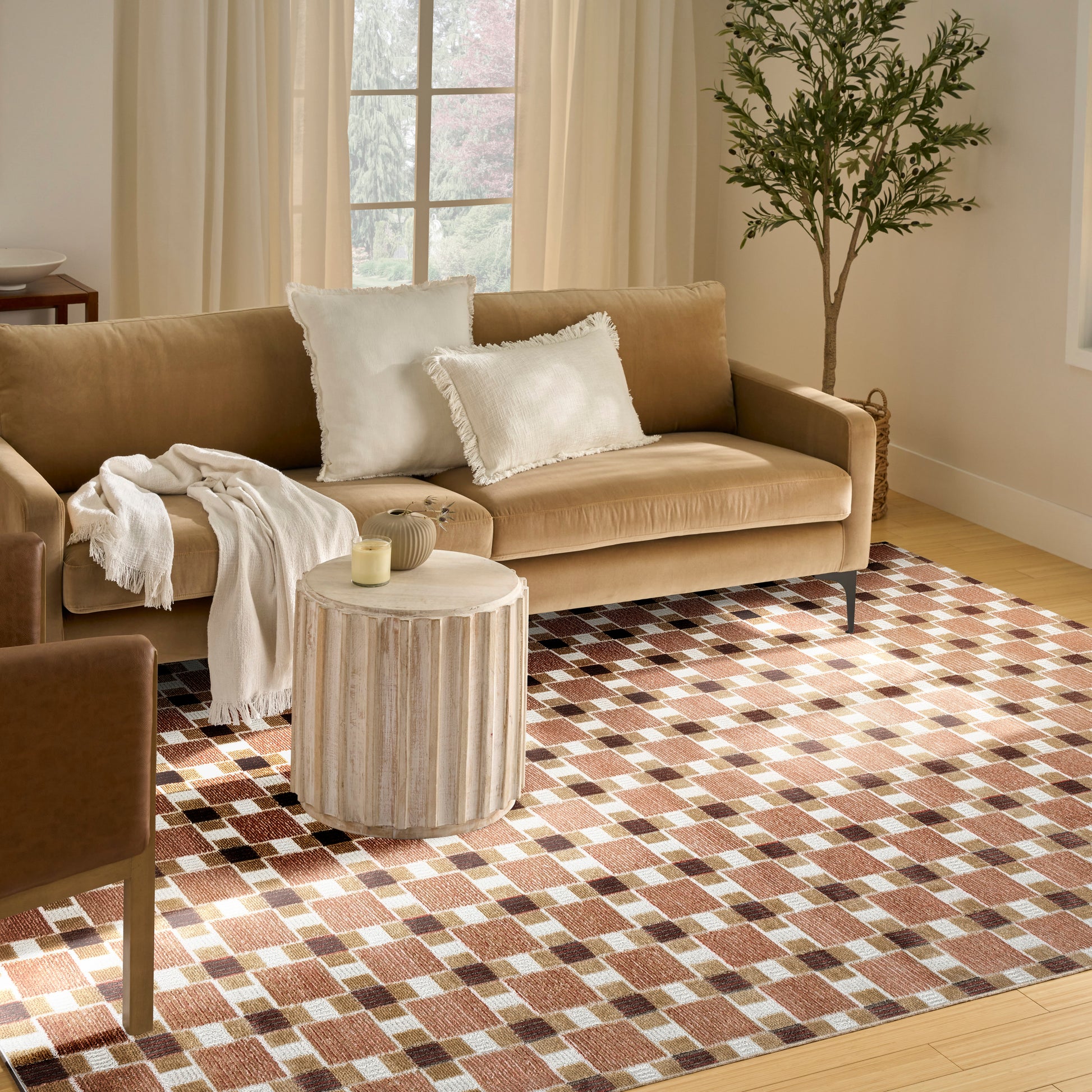 Nourison Home Nordic  Rust  Contemporary