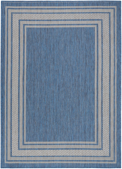 Nourison Home Horizon Indoor/Outdoor HOZ03 Denim Contemporary Power-loomed Rug