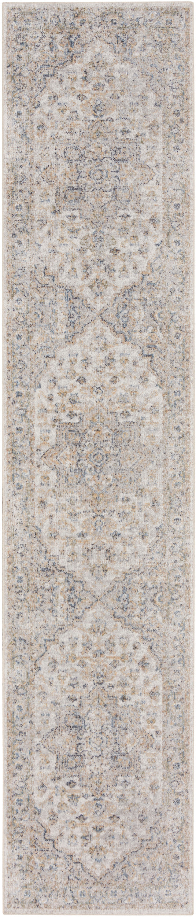 Nourison Home Astra Machine Washable ASW12 Silver Grey Traditional Power-loomed Rug