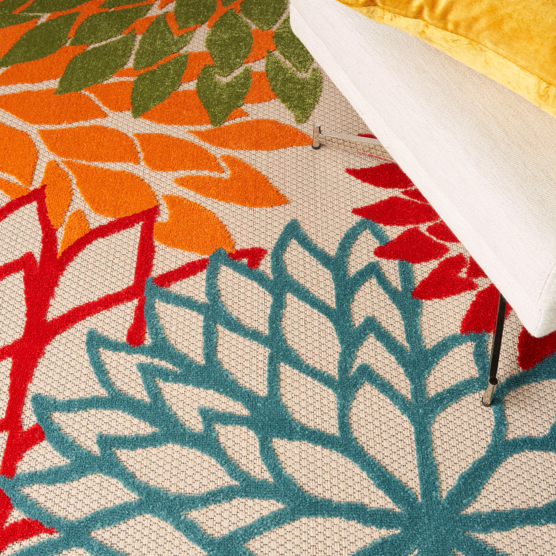 Nourison Home Aloha  Green  Contemporary
