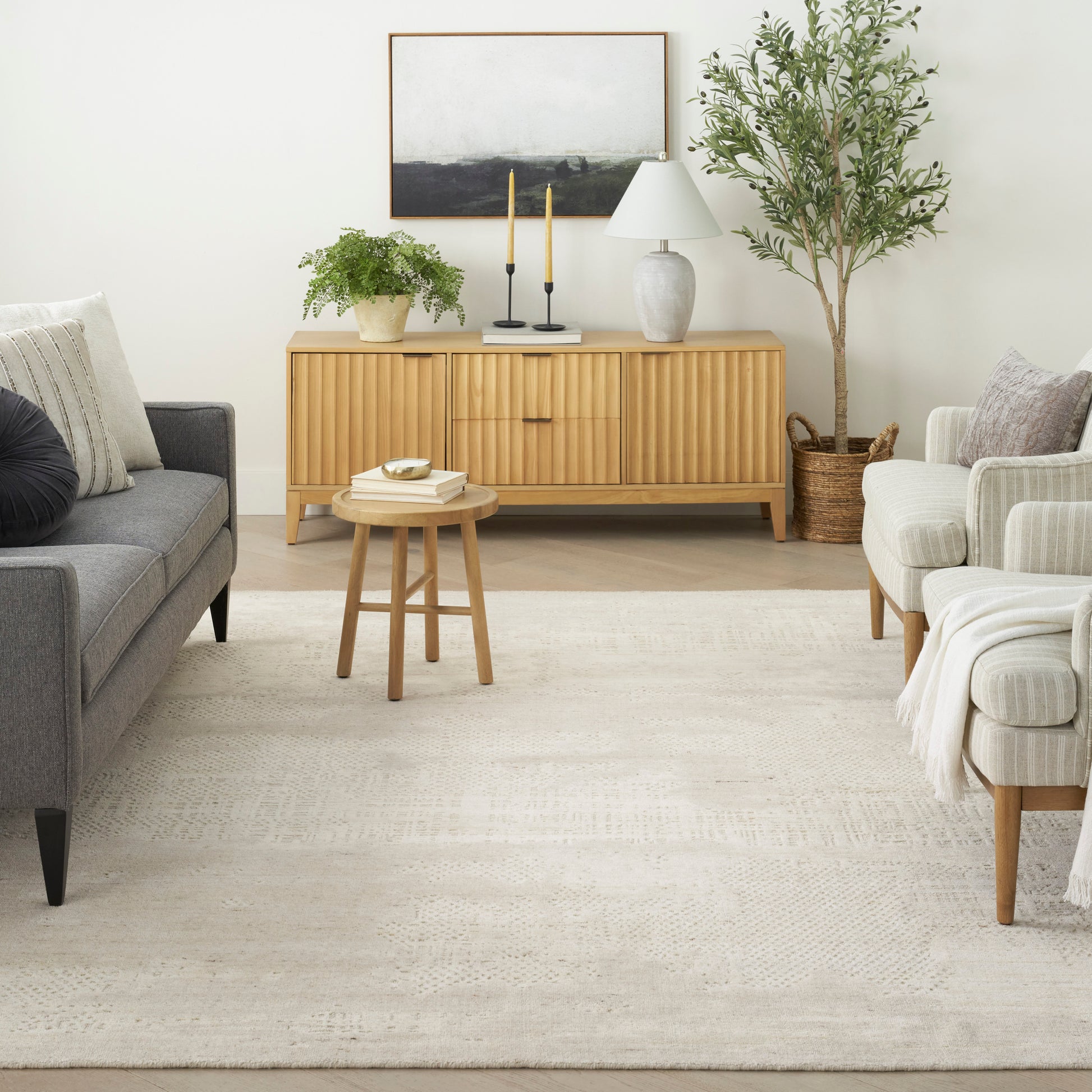 Nourison Home Harmony  Ivory  Contemporary