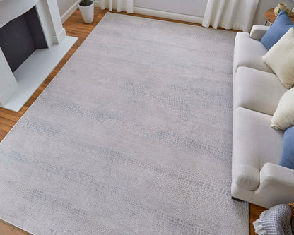 Feizy Prasad 39N8F Ivory Gray Modern/Casual Rug - Rugs - Feizy - Atlanta Designer Rugs