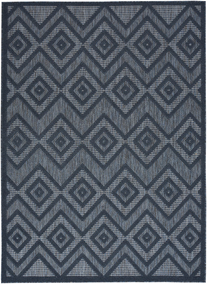 Nourison Home Versatile NRV01 Navy Blue Contemporary Flat Weave Rug