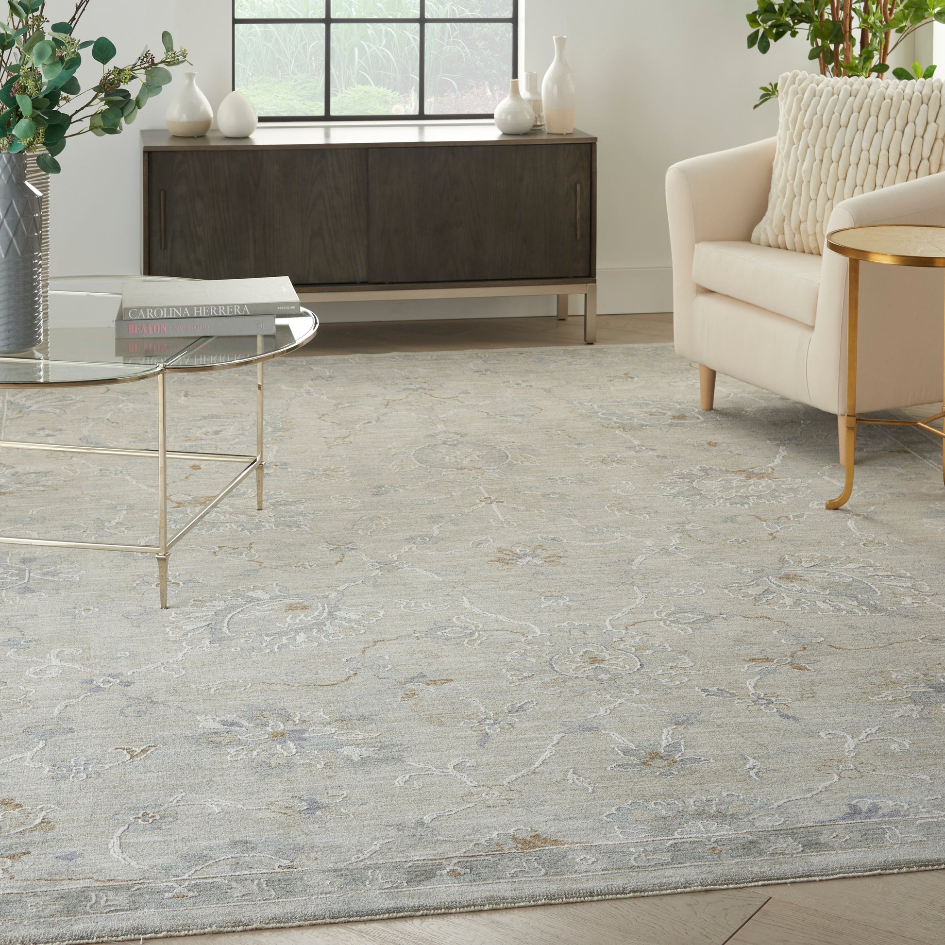 Nourison Home Infinite  Light Grey  Traditional
