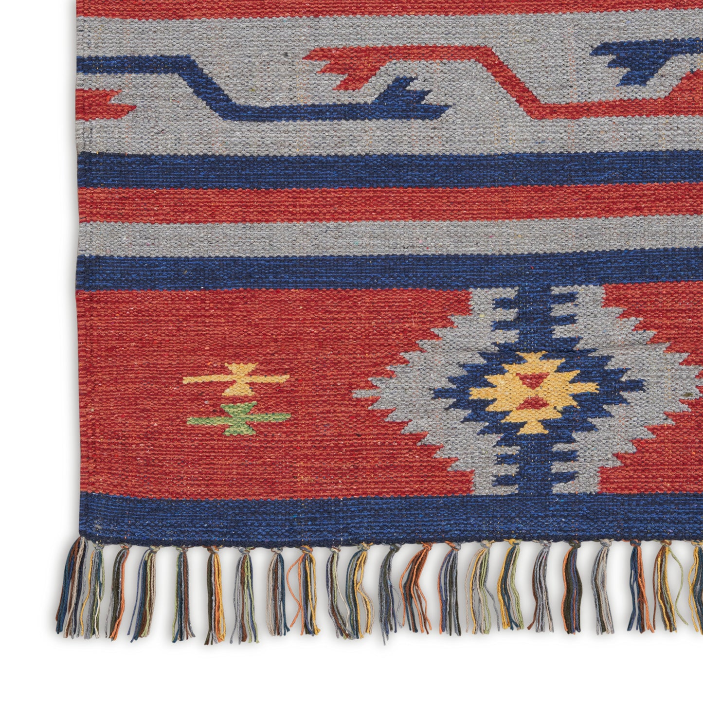Nourison Home Baja  Blue Red  Transitional