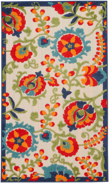 Nourison Home Aloha ALH17 Multicolor Contemporary Power-loomed Rugs
