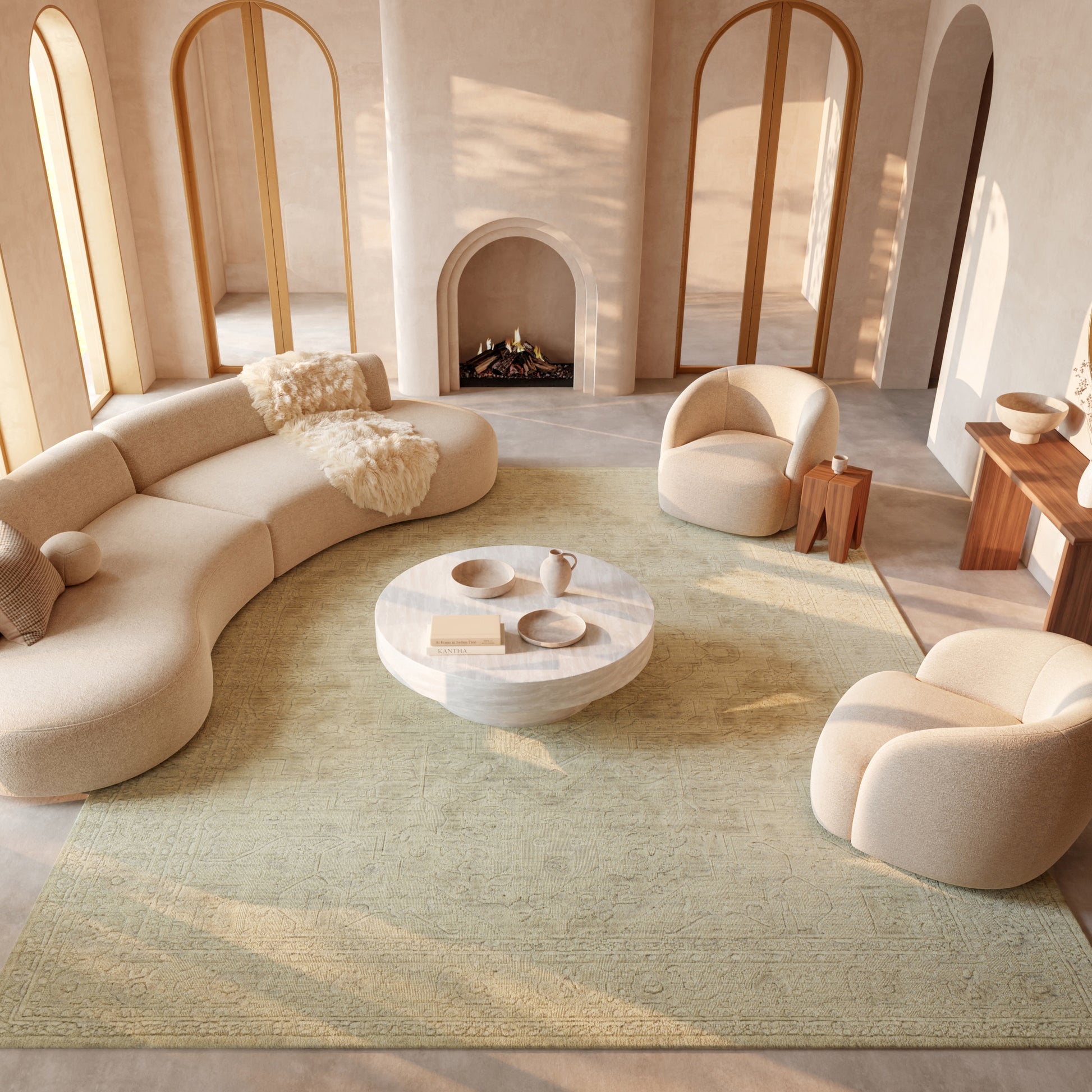 Nourison Home Ravello  Ivory Grey  Traditional