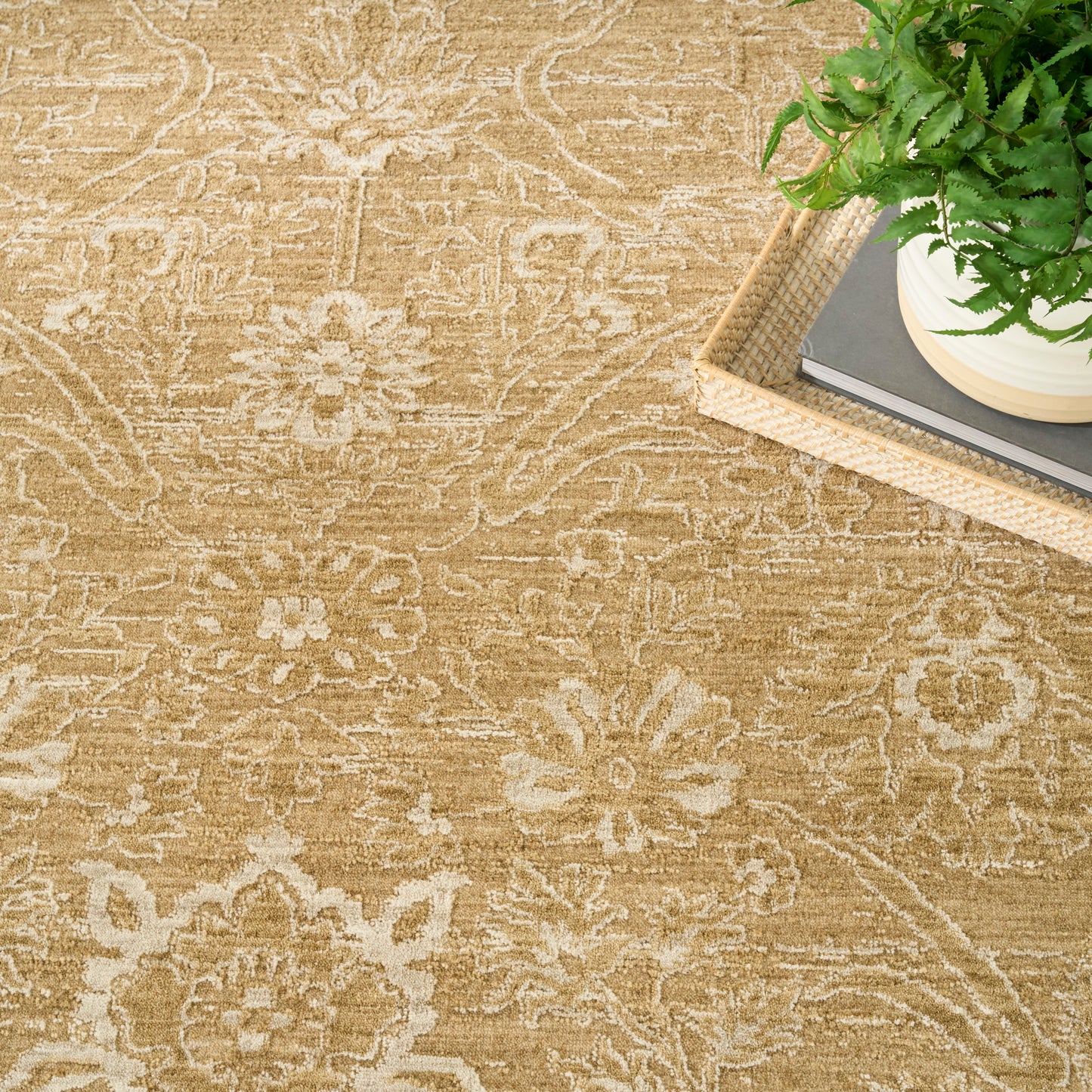 Nourison Home Moonlit  Taupe  Traditional