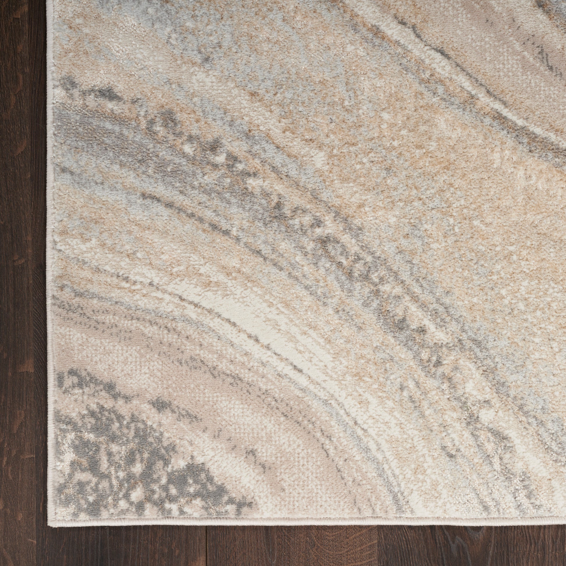 Nourison Home Splash  Cream Grey  Contemporary