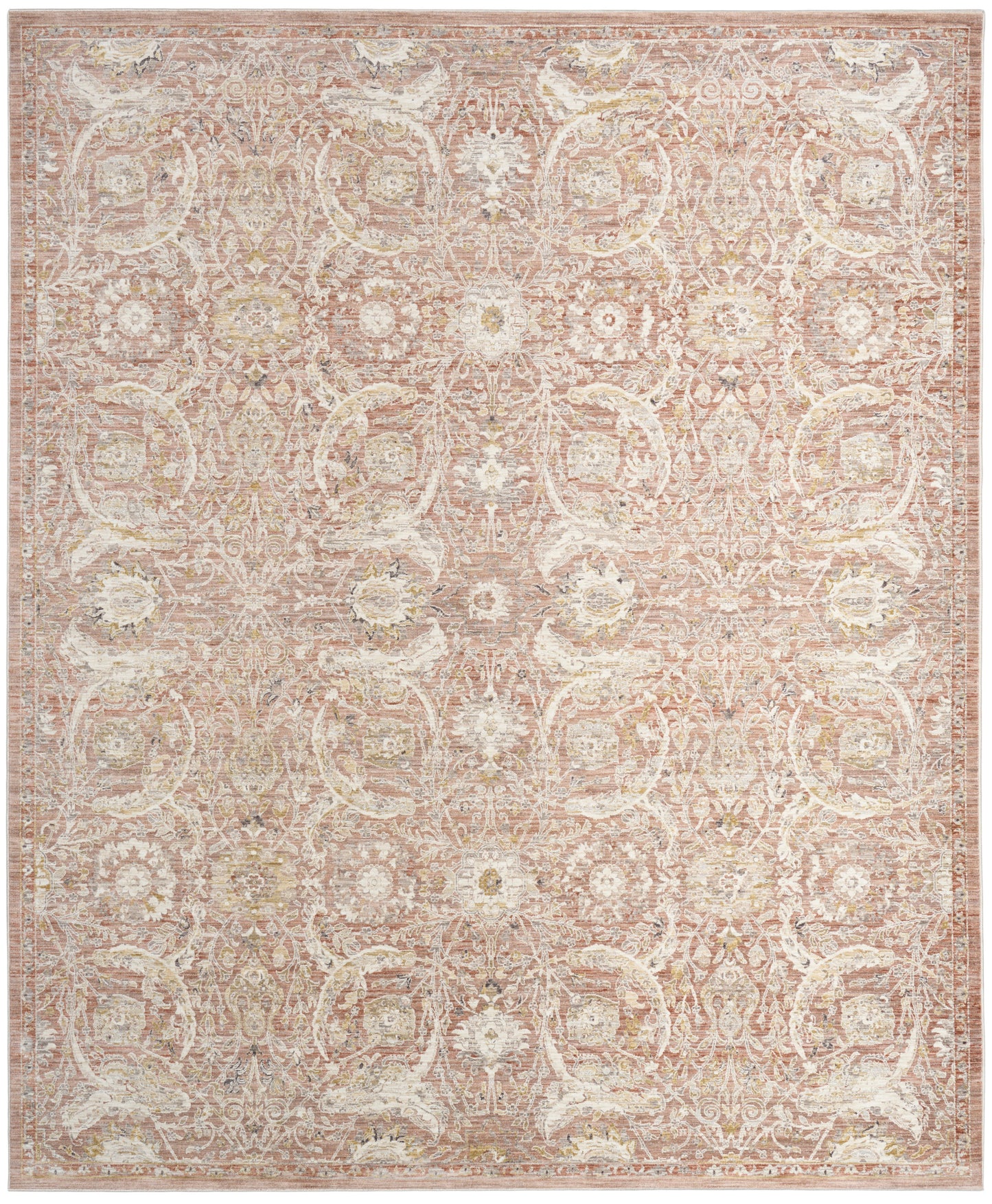 Nourison Home Antique Fusion ANF03 Brick Traditional Machine Woven Rug