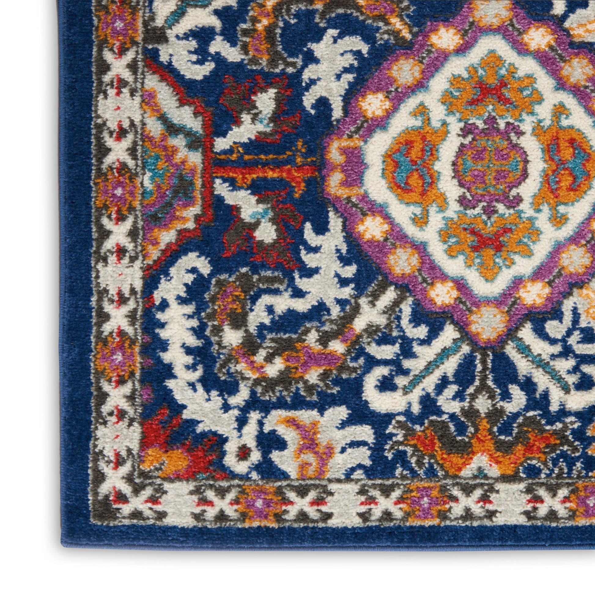 Nourison Home Passion  Blue Multicolor  Transitional
