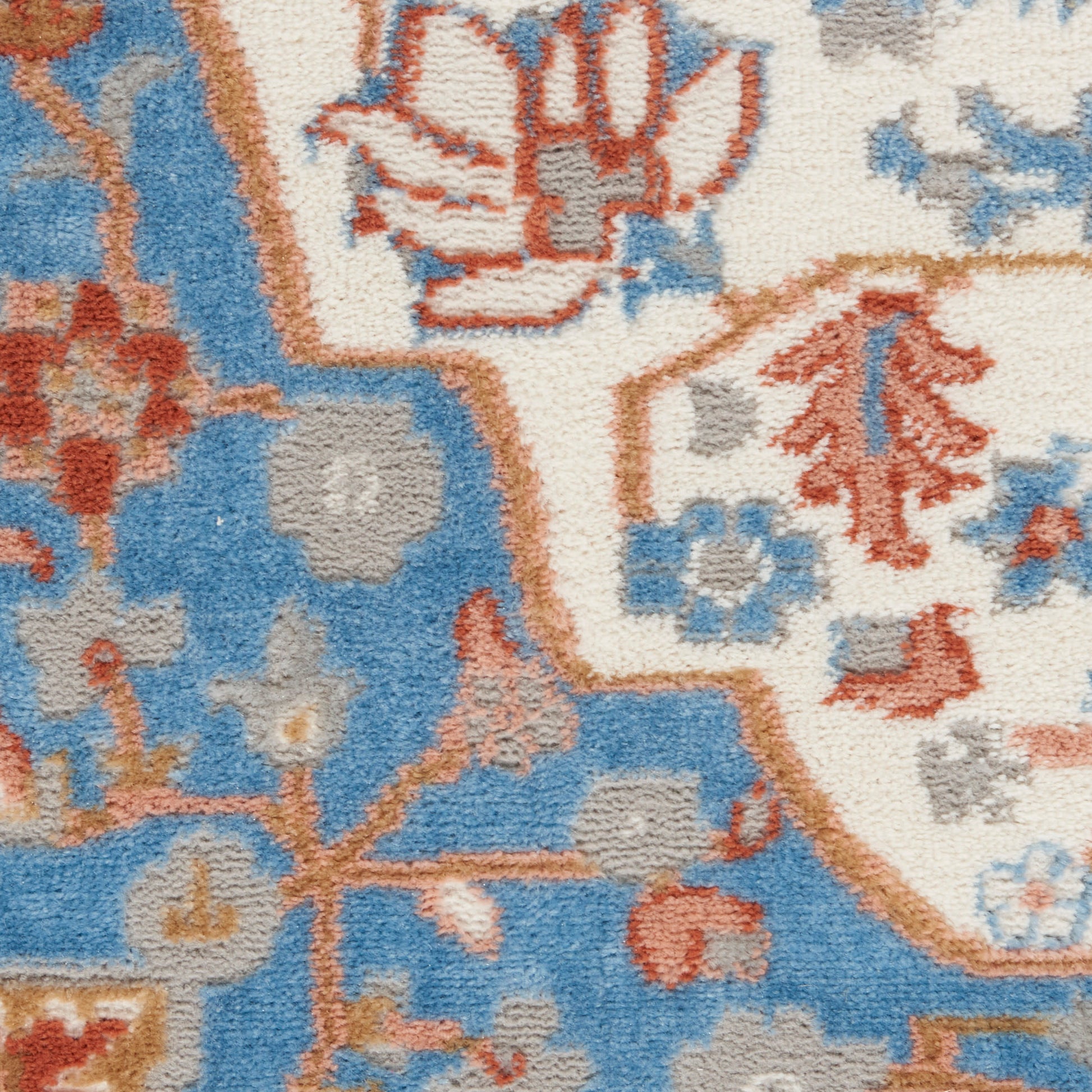 Nourison Home Elation  Ivory Blue  Traditional