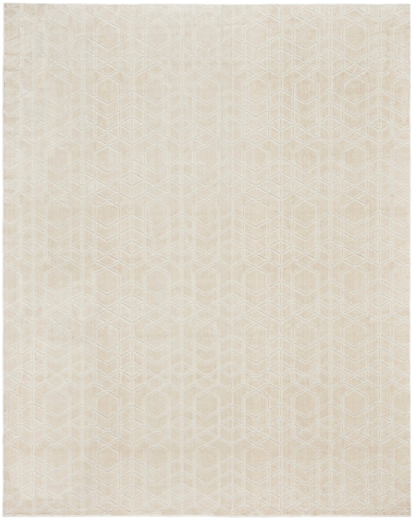 Nourison Home Washable Charm WCH01 Ivory Contemporary Machine Woven Rug