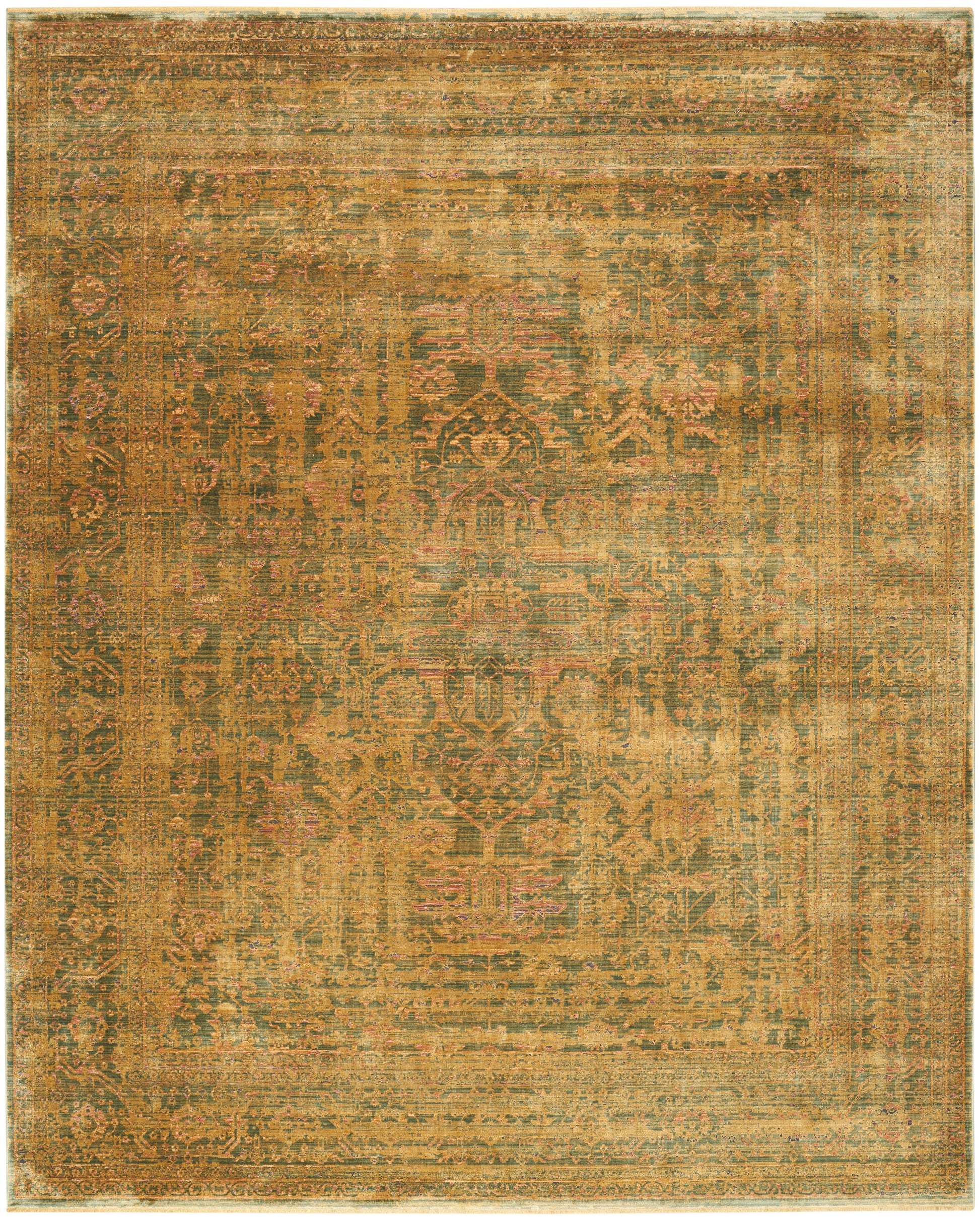 Nourison Home Luxurious  Olive  Traditional