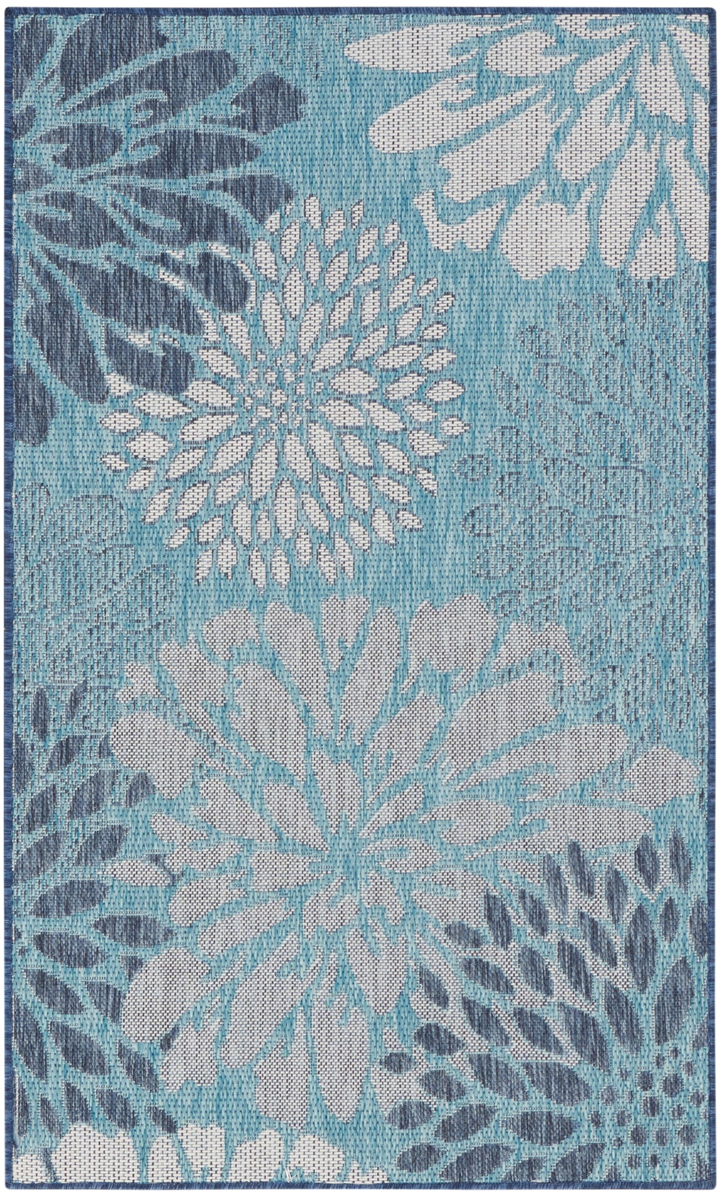 Nourison Home Garden Oasis GOA06 Navy Contemporary Power-loomed Rug