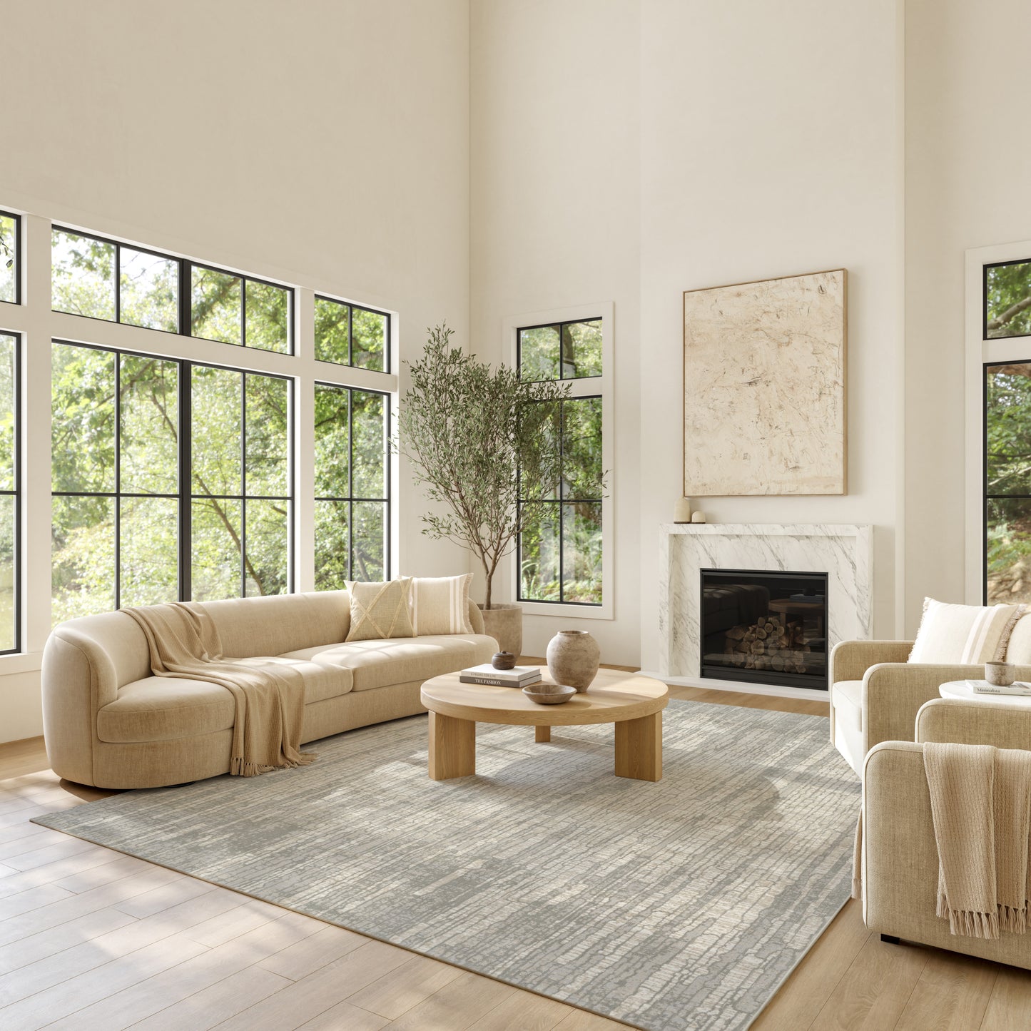 Nourison Home Soft Structure  Grey  Contemporary