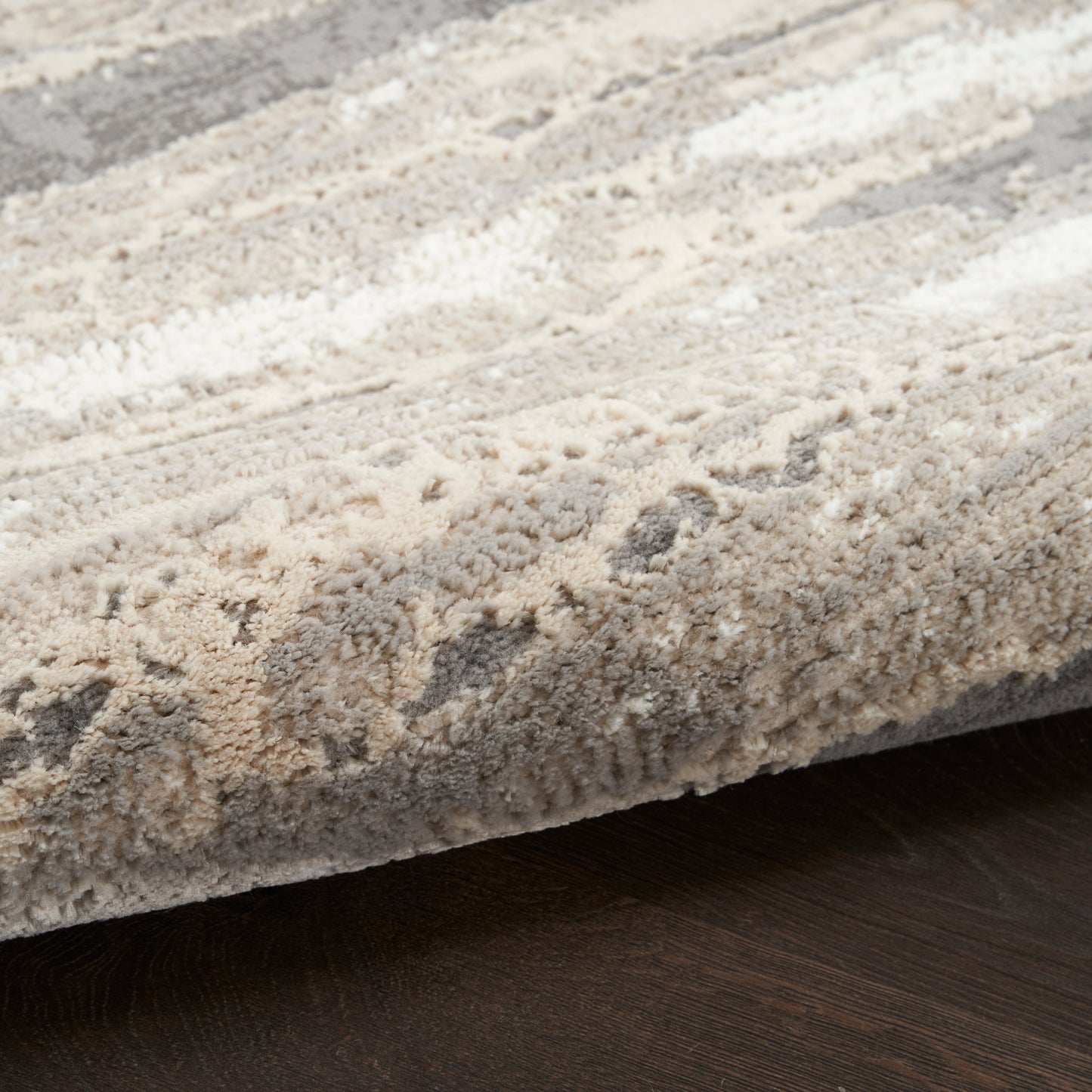 Nourison Home Sustainable Trends  Ivory Multicolor  Contemporary