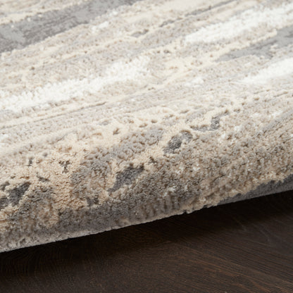 Nourison Home Sustainable Trends  Ivory Multicolor  Contemporary