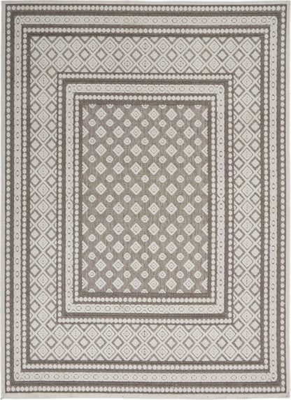 Nourison Home Key Largo KLG02 Light Grey Transitional Power-loomed Rugs
