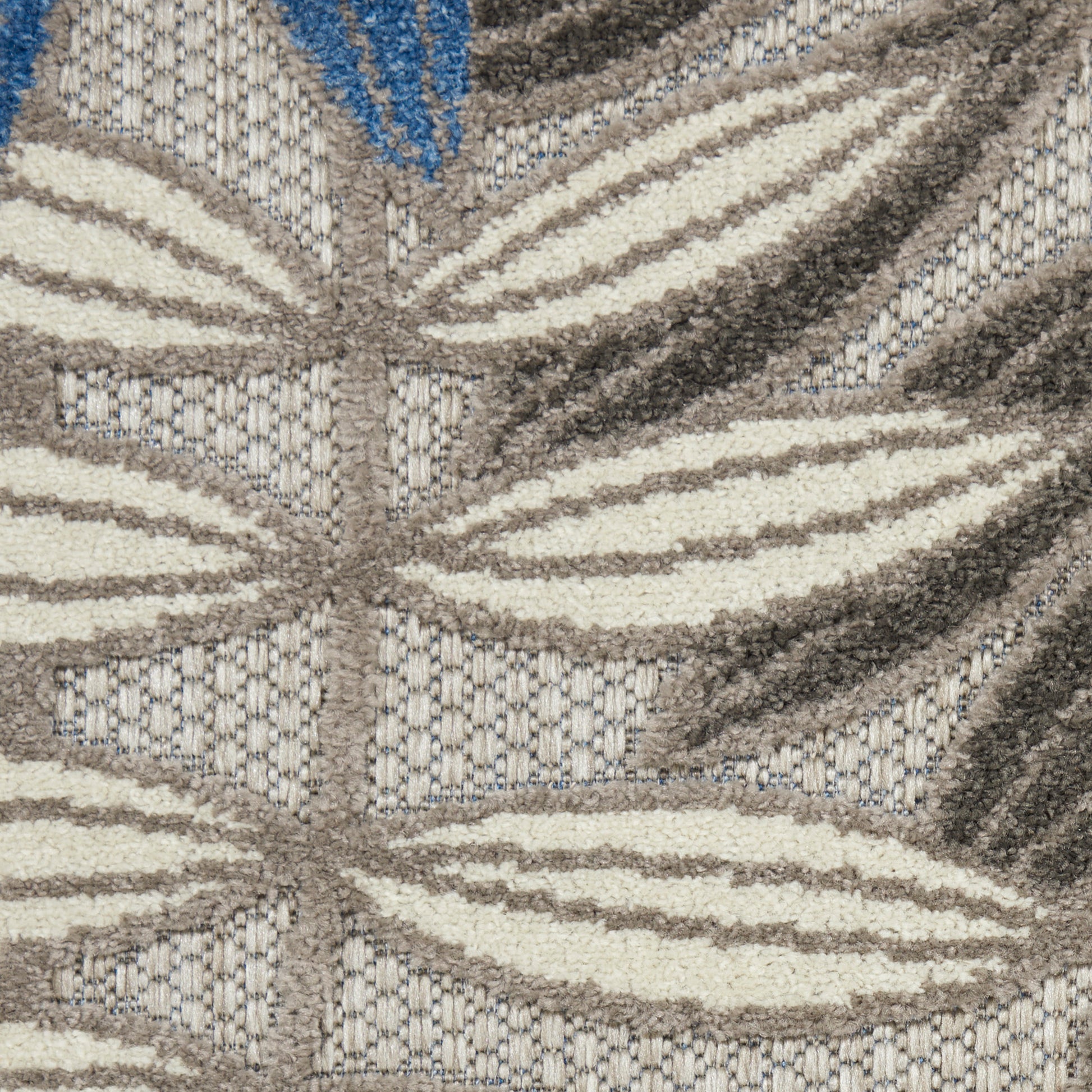 Nourison Home Aloha  Grey Blue  Contemporary