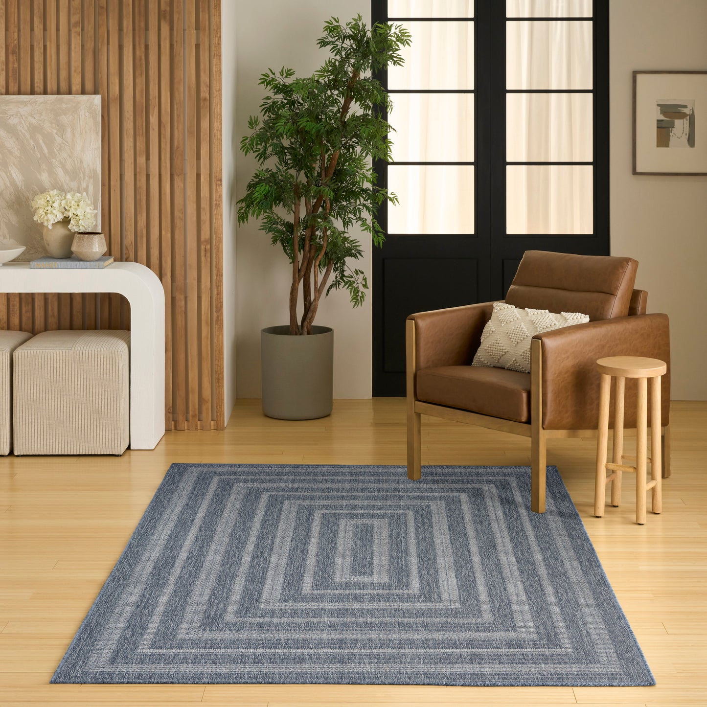 Nourison Home Tulum  Denim  Contemporary