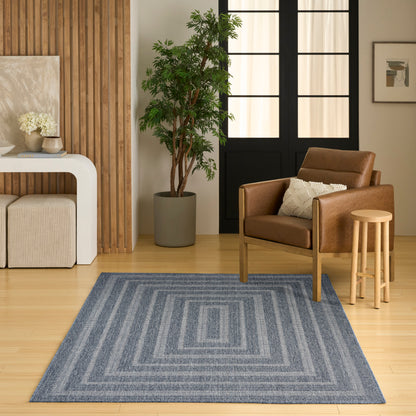 Nourison Home Tulum  Denim  Contemporary