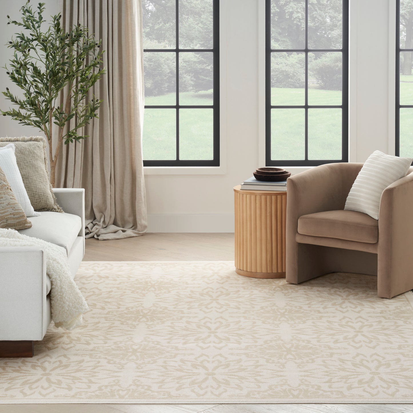 Nourison Home Jubilant  Ivory Beige  Transitional