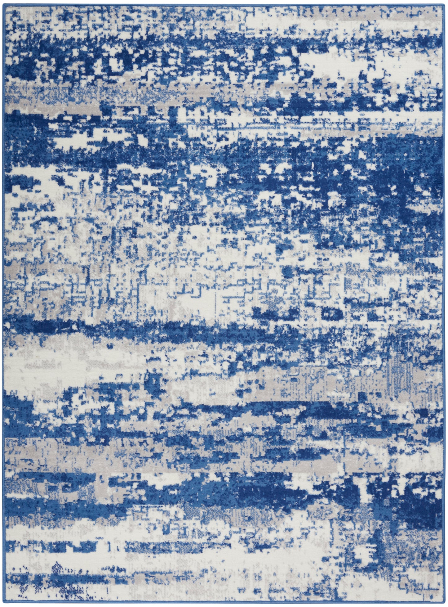 Nourison Home Whimsicle WHS06 Ivory Navy Contemporary Power-loomed Rug