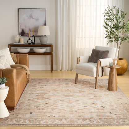 Nourison Home Vintage Washables  Beige  Traditional