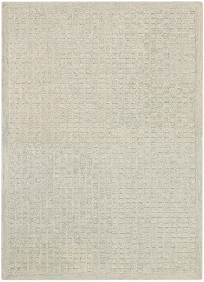 DKNY Pure Grids PGR01 Light Blue Contemporary Hand Tufted Rug