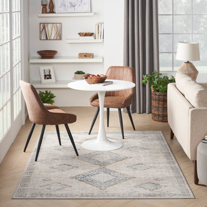 Nourison Home Quarry  Ivory Grey Blue  Contemporary