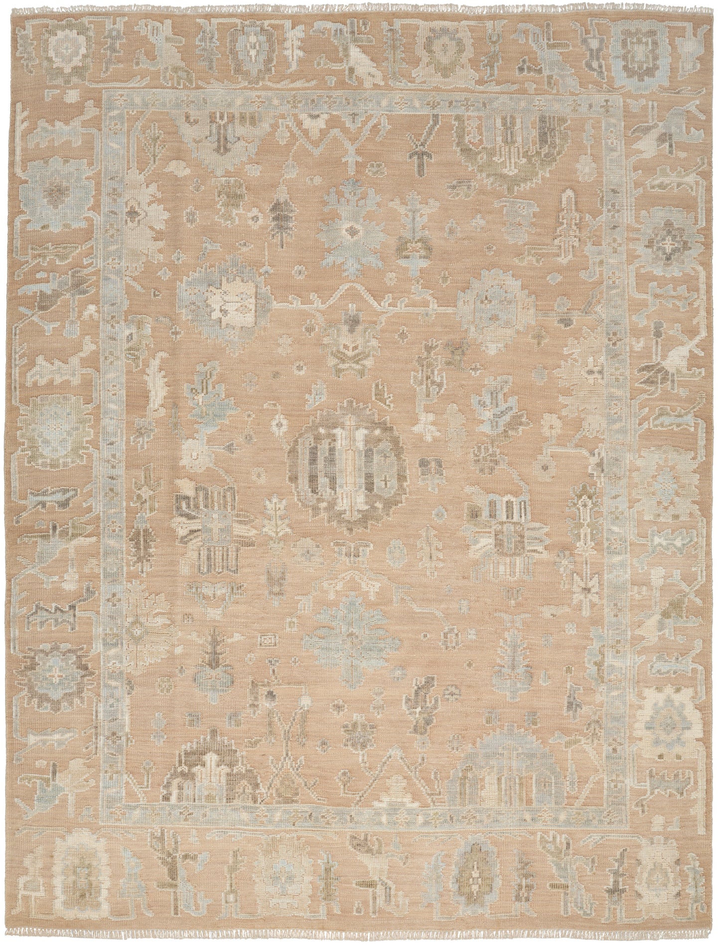 Nourison Home Whispers WHP06 Dusty Mauve Traditional Hand Knotted Rug