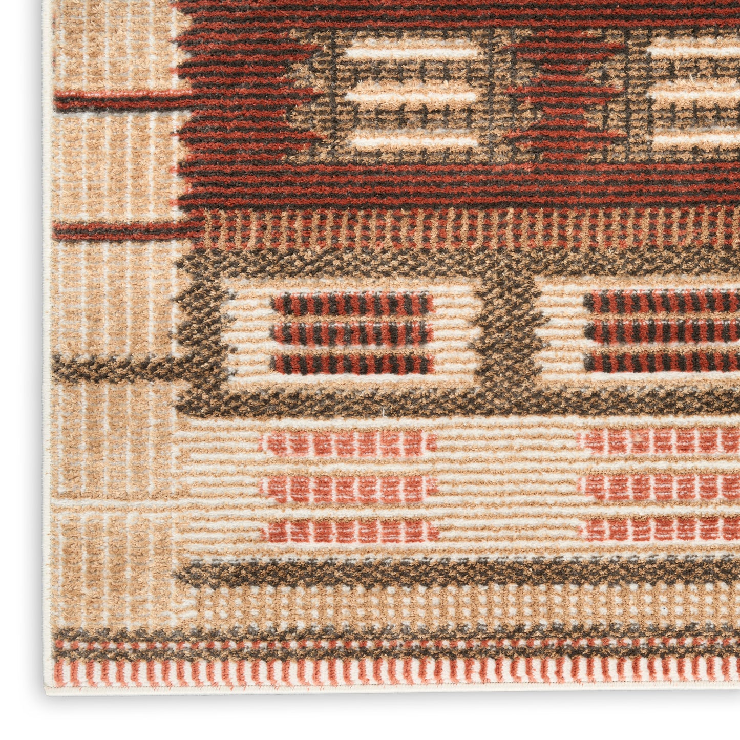 Nourison Home Nordic  Rust  Contemporary