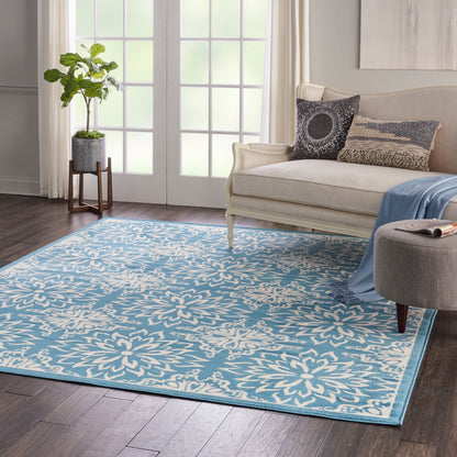 Nourison Home Jubilant  Ivory Blue  Transitional