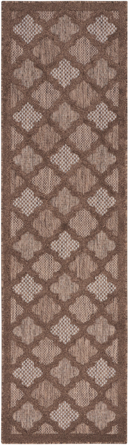 Nourison Home Easy Care NES01 Brown Contemporary Flat Weave Rug
