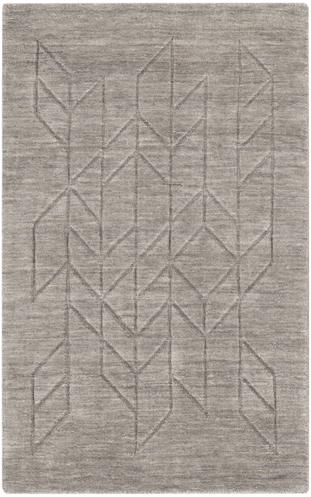 Nourison Home Alessia ALE01 Grey Contemporary Hand Knotted Rug