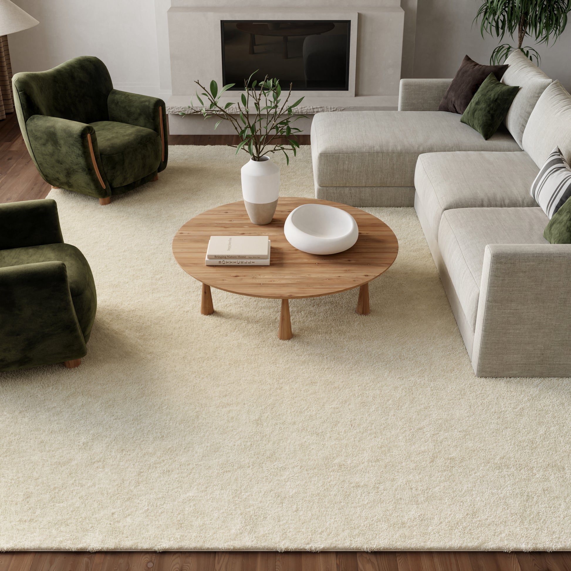 Nourison Home Plush Cloud  Ivory  Contemporary