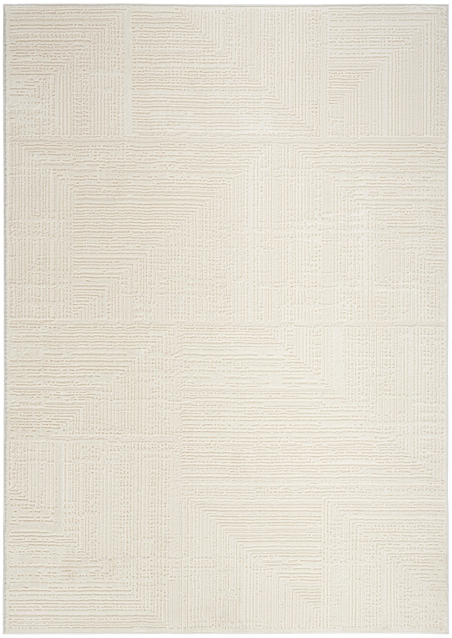 Nourison Home Sustainable Trends SUT07 Ivory Contemporary Power-loomed Rug