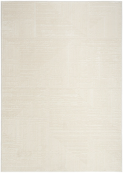 Nourison Home Sustainable Trends SUT07 Ivory Contemporary Power-loomed Rug